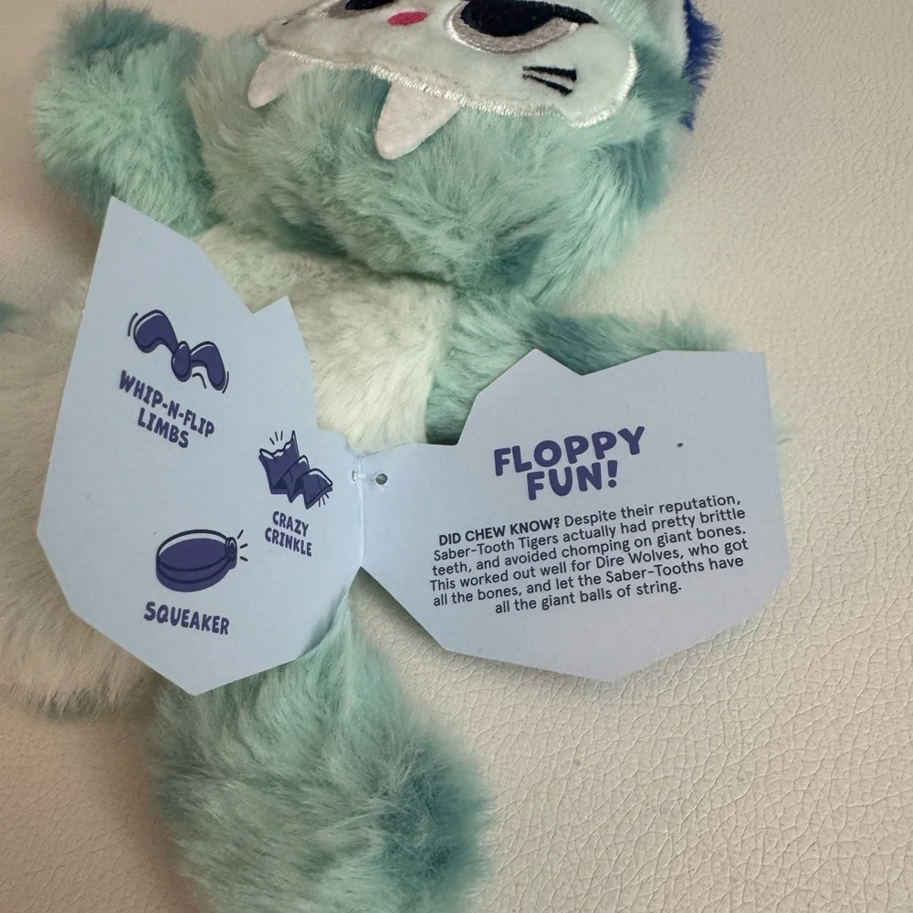 Bark Slobber Tooth Tiger dog toy